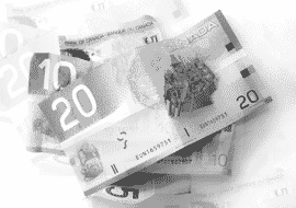 Canadian money graphic